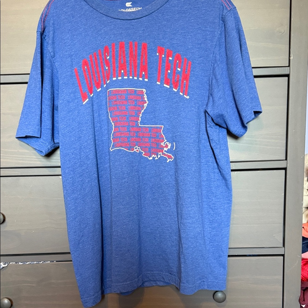 Colosseum Blue Louisiana Tech Graphic Tee